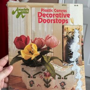 5/$25 Auntie's Attic Decorative Doorstops planter pot patterns 🪡
